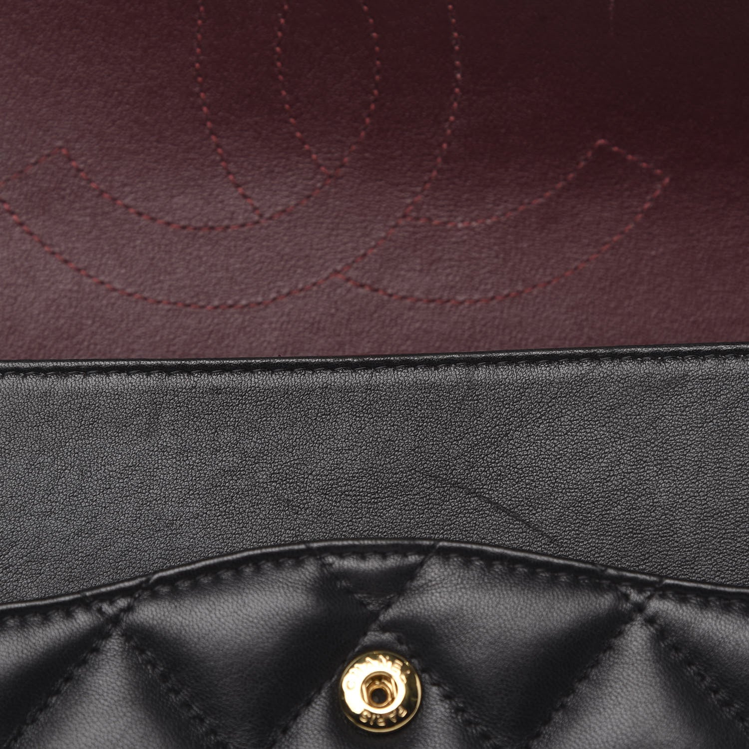 Chanel Lambskin Quilted Jumbo Double Flap Black 19 of 19