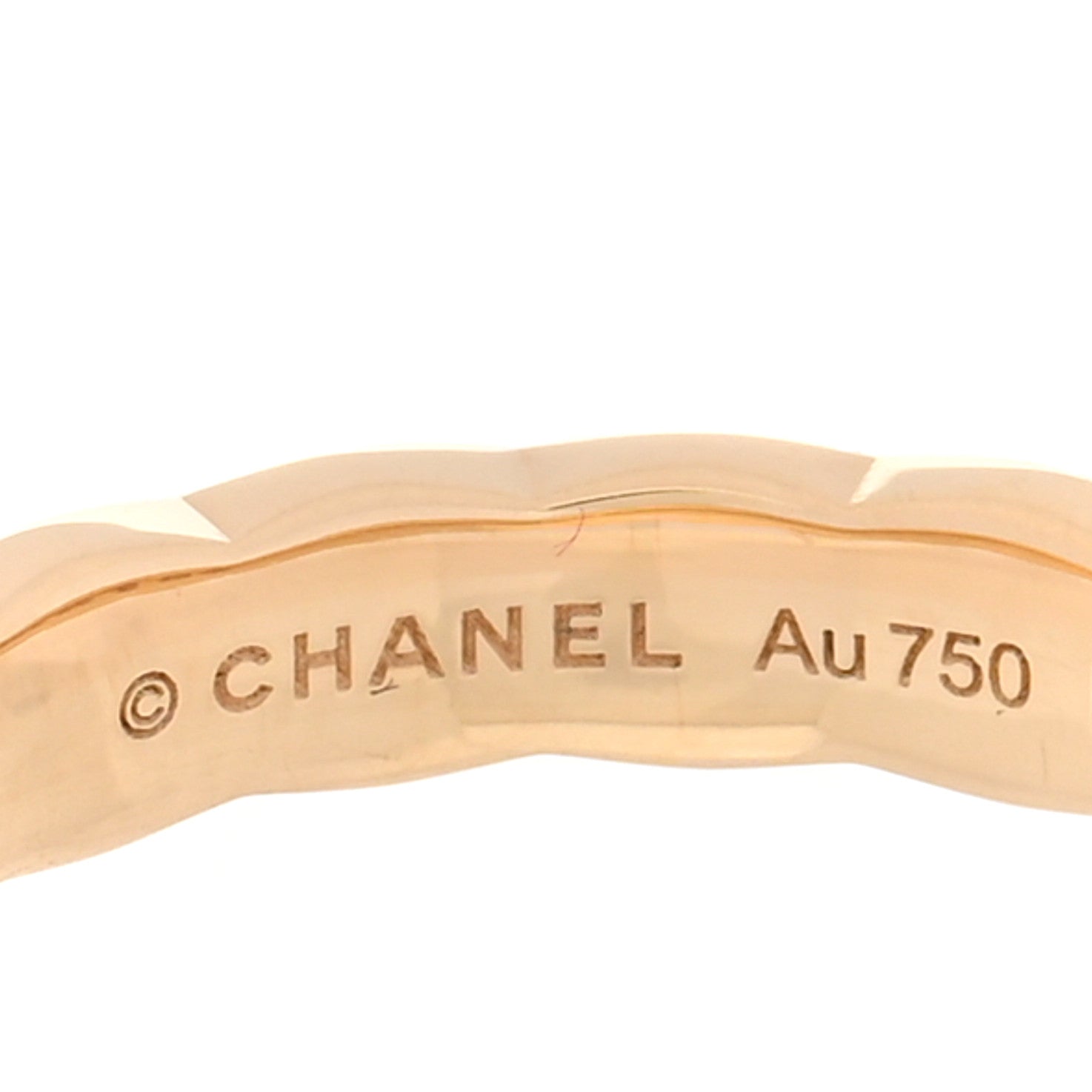 Chanel 18K Yellow Gold Mini Coco Crush Ring 49 4.75 4 of 6