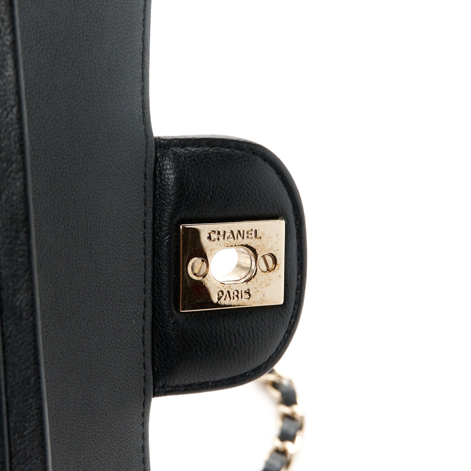Chanel Lambskin Chevron Quilted Small Double Flap Black 7 of 11