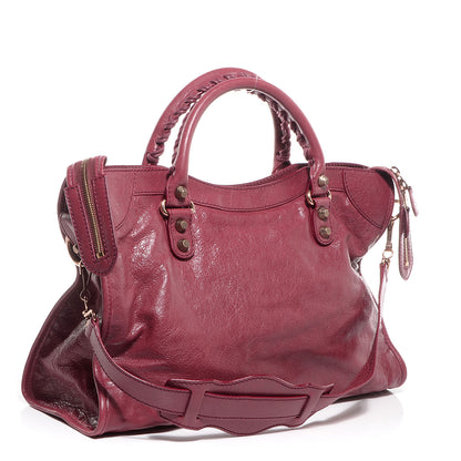 Balenciaga Agneau Giant 12 Rose Gold Hardware City Cassis 6 of 31