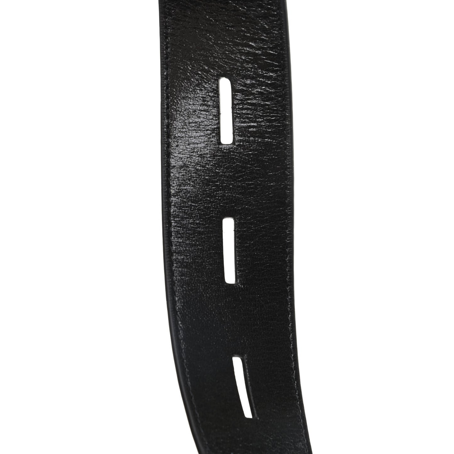 Crinkled Lambskin Large 30 Montaigne Belt 75 Black