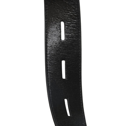 Christian Dior Crinkled Lambskin Large 30 Montaigne Belt 75 Black 5 of 6