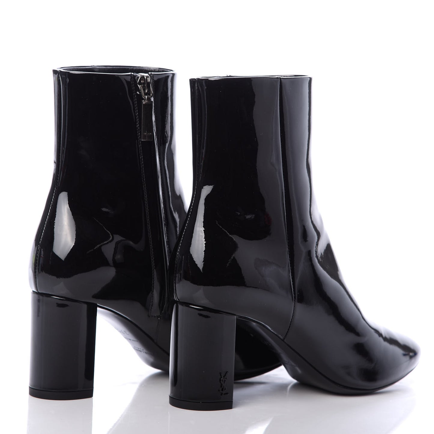 Patent Loulou Ankle Zip Boot 37.5 Black