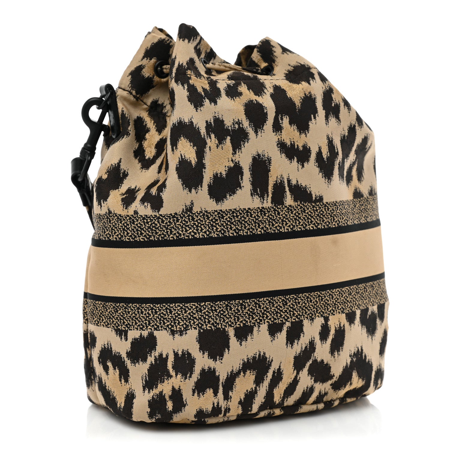 Christian Dior Canvas Mizza Embroidered Leopard DiorTravel Pouch Beige 3 of 10