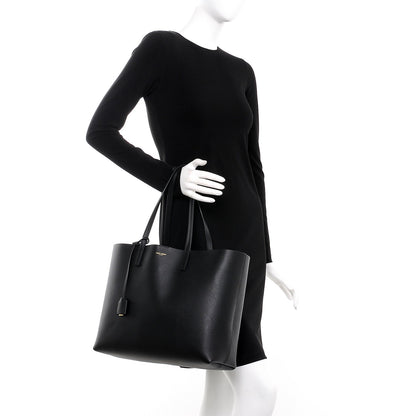 Saint Laurent Calfskin Large Shopping Tote Black 2 of 10
