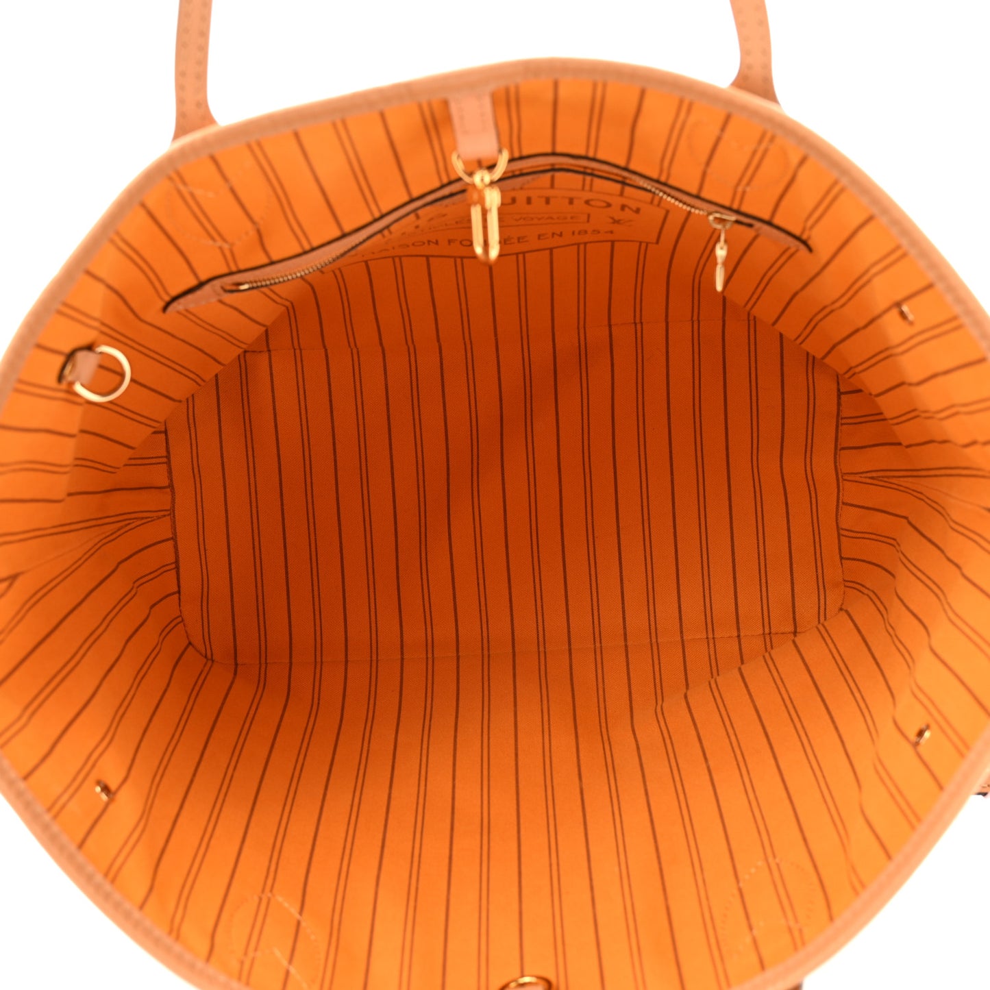 Damier Azur Braided Neverfull MM Orange