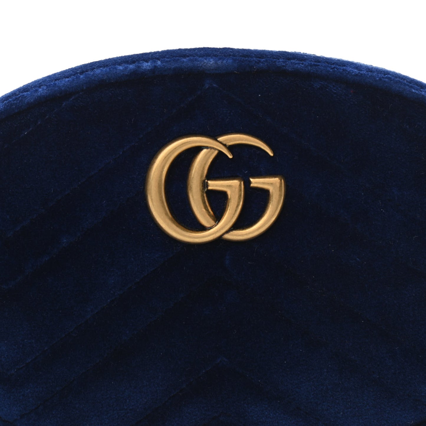Velvet Matelasse GG Marmont Belt Bag 85 34 Cobalt Blue