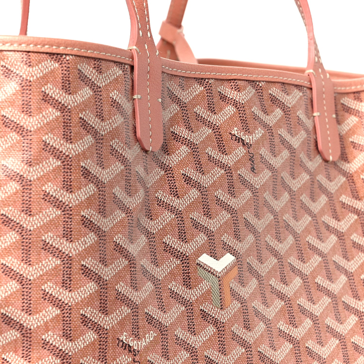 Goyard Iridescent Goyardine Saint Louis PM Pearly Coral 9 of 12