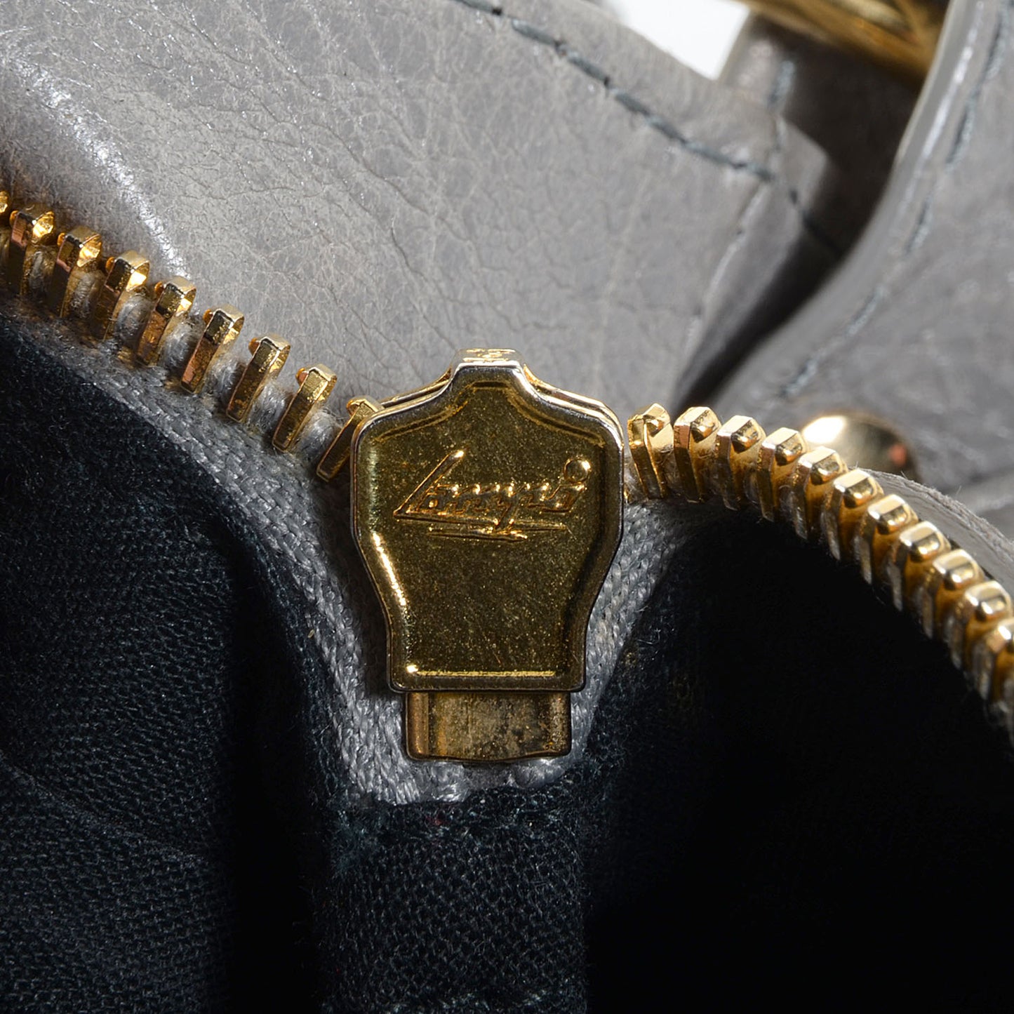 Agneau Giant 12 Gold Hardware Hip Gris Pyrite