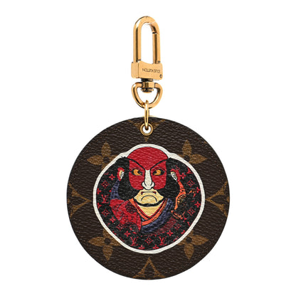 Louis Vuitton Monogram Illustre Kabuki Bag Charm Key Ring 1 of 6