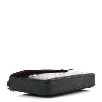 Louis Vuitton Empreinte Monogram Giant Felicie Pochette Black Beige 5 of 15