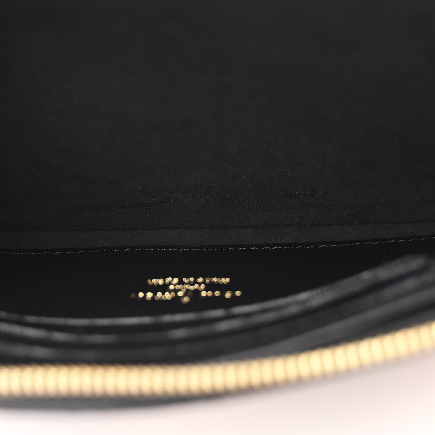 Louis Vuitton Empreinte Monogram Giant Double Zip Pochette Black Cream 6 of 11