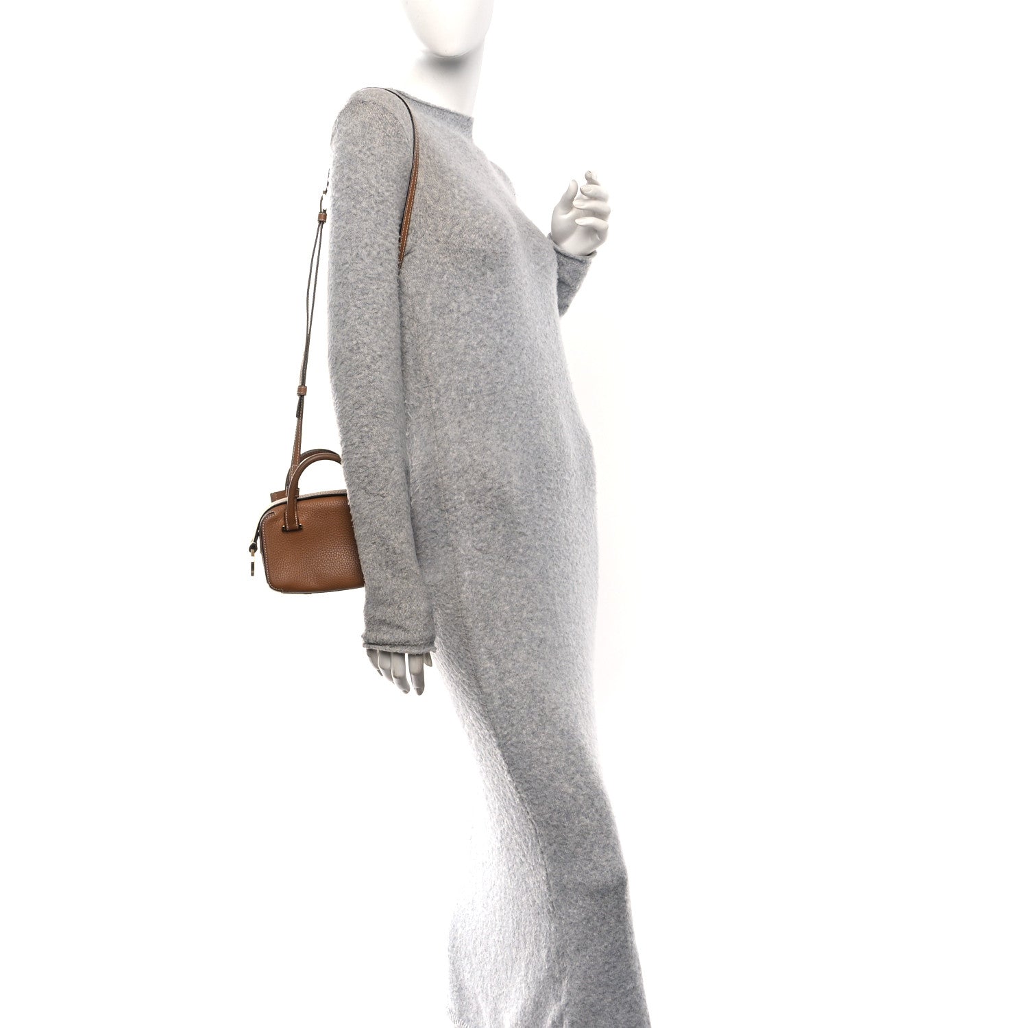 Delvaux Taurillon Soft Nano Cool Box Satchel Vegetal Ivory 2 of 10