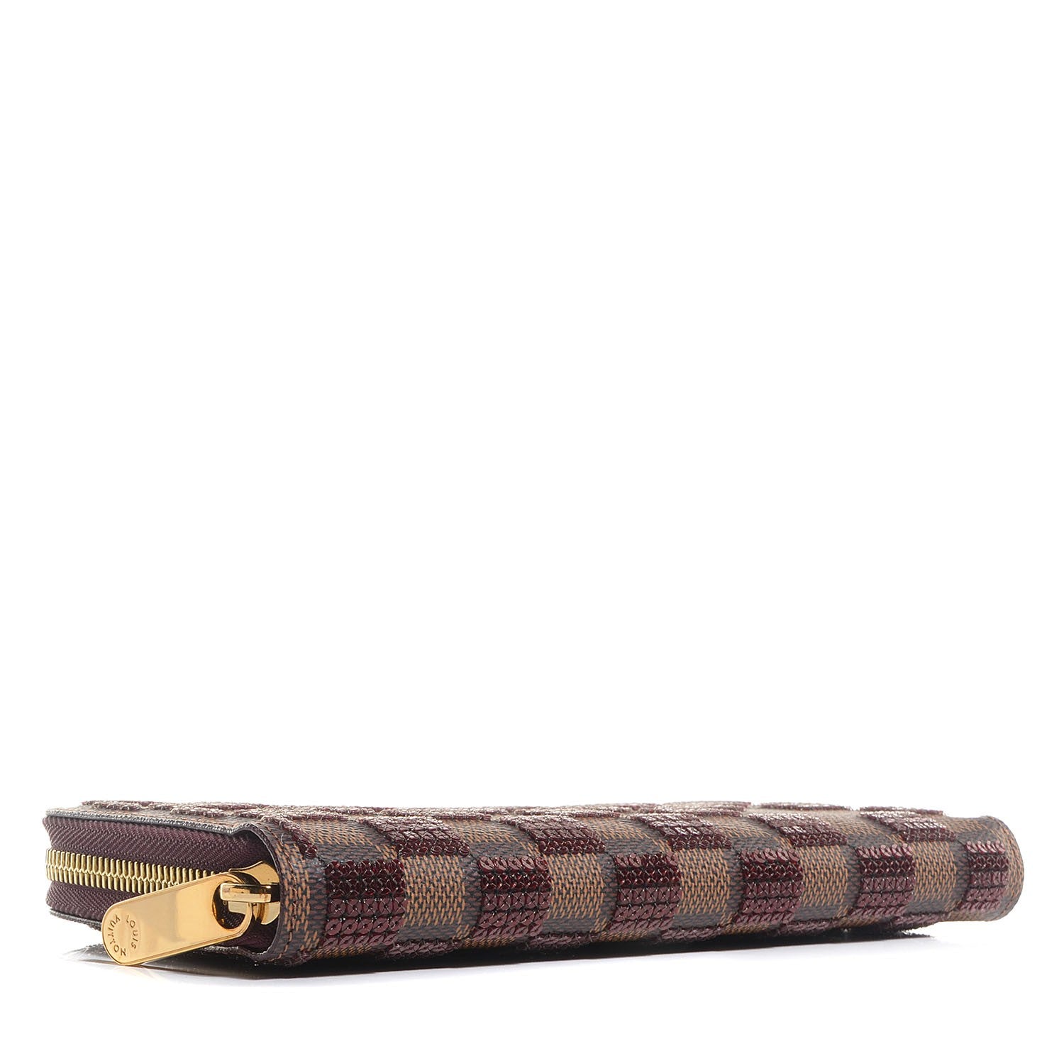Louis Vuitton Damier Paillettes Zippy Wallet Red 4 of 8