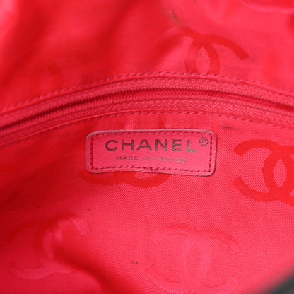 Chanel Calfskin Quilted Large Cambon Flap Black White 6 of 25