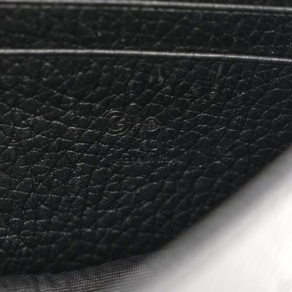 Gucci Dollar Calfskin Interlocking G Chain Wallet Black 6 of 11