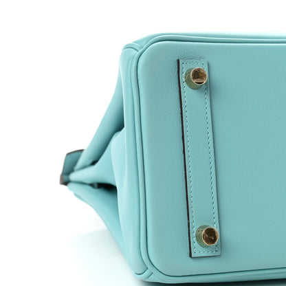 Hermes Swift Birkin 25 Bleu Atoll 9 of 12