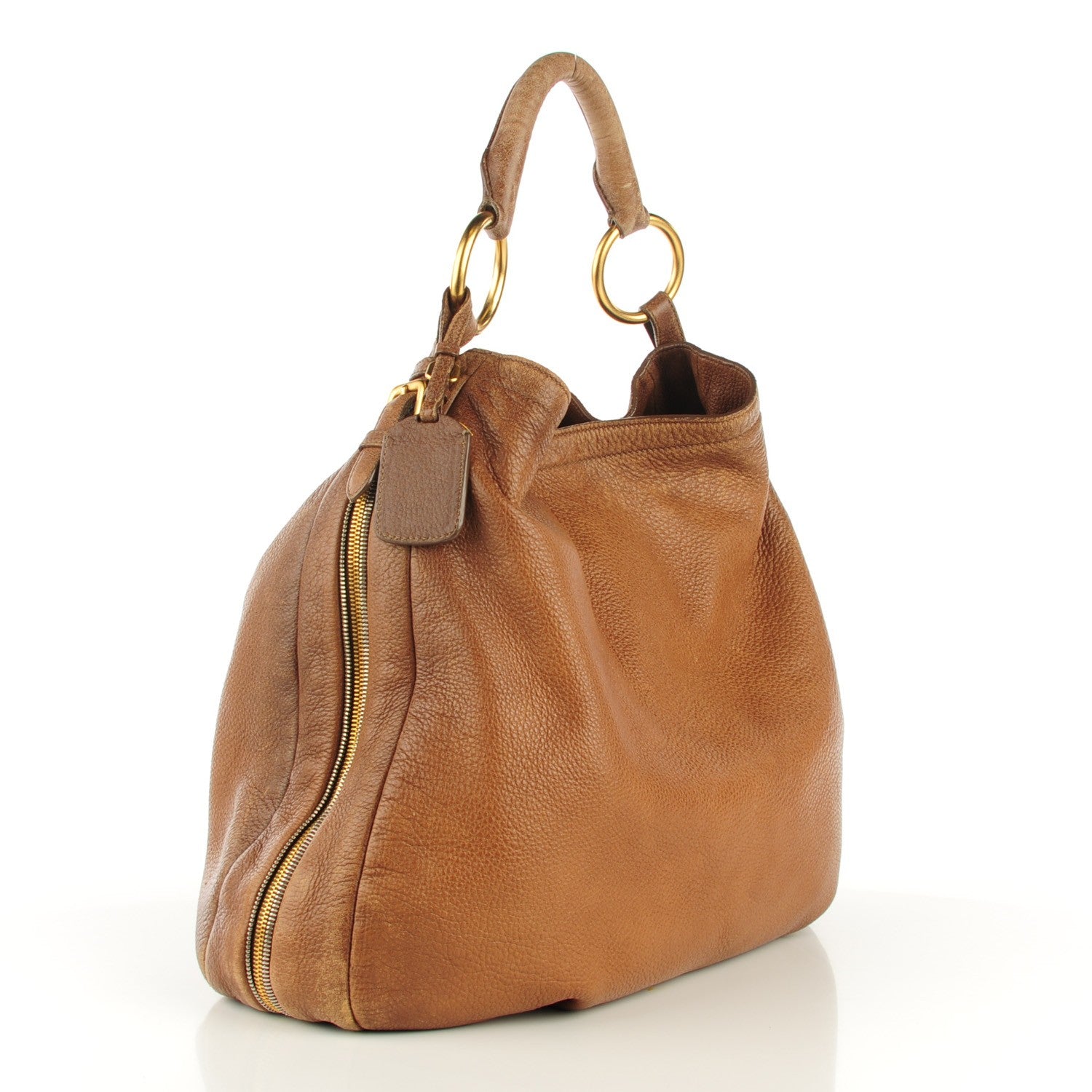 Prada Cervo Antik Hobo Cammello Sfumato 3 of 12