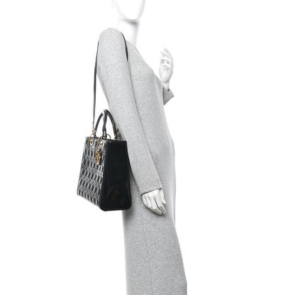 Christian Dior Patent Cannage Large Lady Dior Black 2 of 10