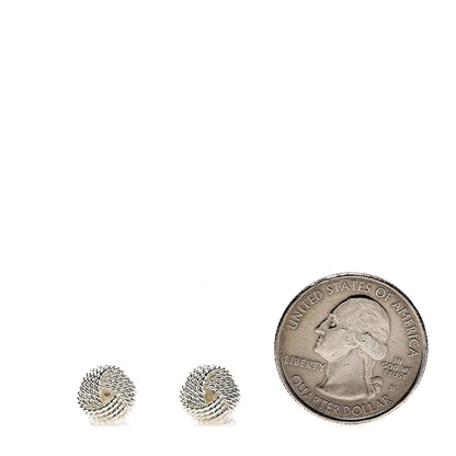 Tiffany Sterling Silver Twist Knot Earrings 2 of 4