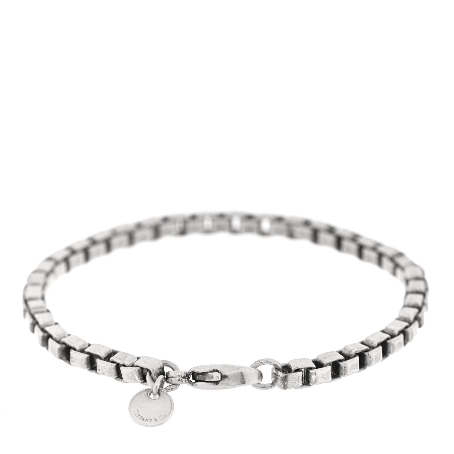 Tiffany Sterling Silver 4mm Venetian Link Bracelet 2 of 3