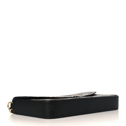 Louis Vuitton Empreinte Pochette Felicie Chain Wallet Black 5 of 10