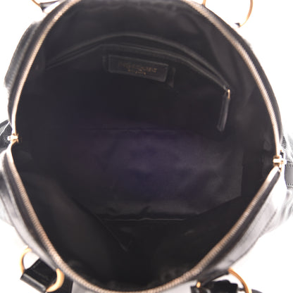 Saint Laurent Patent Calfskin Large Muse Black 5 of 17