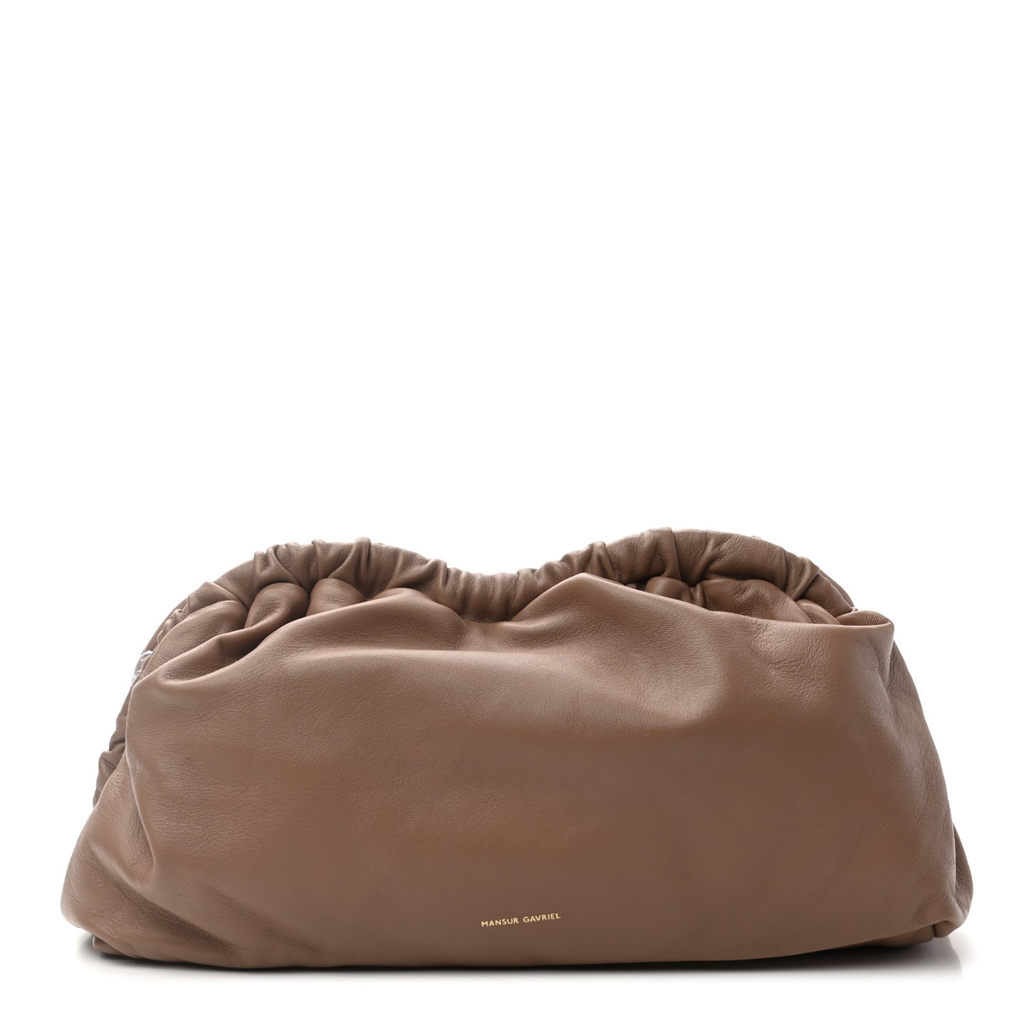 Lambskin Cloud Clutch Biscotto