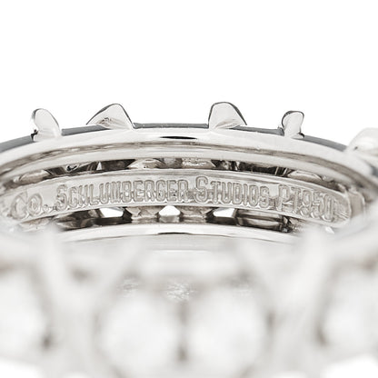 Tiffany Platinum Diamond Schlumberger Sixteen Stone Ring 49 5 6 of 8