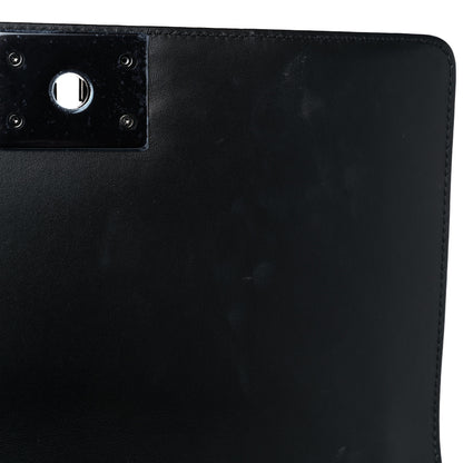 Chanel Calfskin Painted Chevron Embossed Medium Boy Flap Black 10 of 15