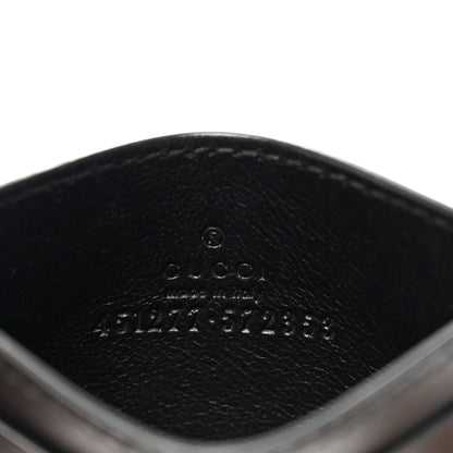 Gucci GG Supreme Monogram Kingsnake Card Holder Black Grey 6 of 8