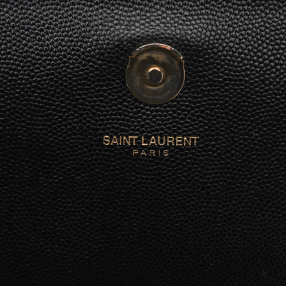Saint Laurent Grain De Poudre Medium Classic Monogram Kate Satchel Black 7 of 7