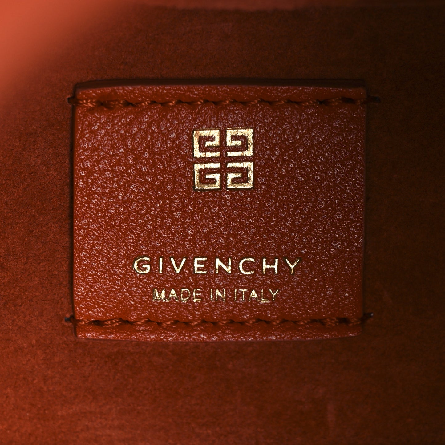 Textured Calfskin Mini G Hobo Orange