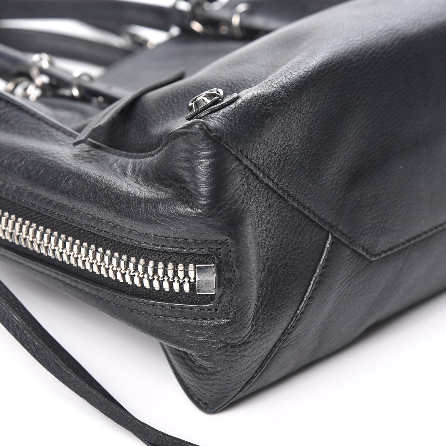 Balenciaga Veau Papier A6 Zip Around Tote Black 5 of 10