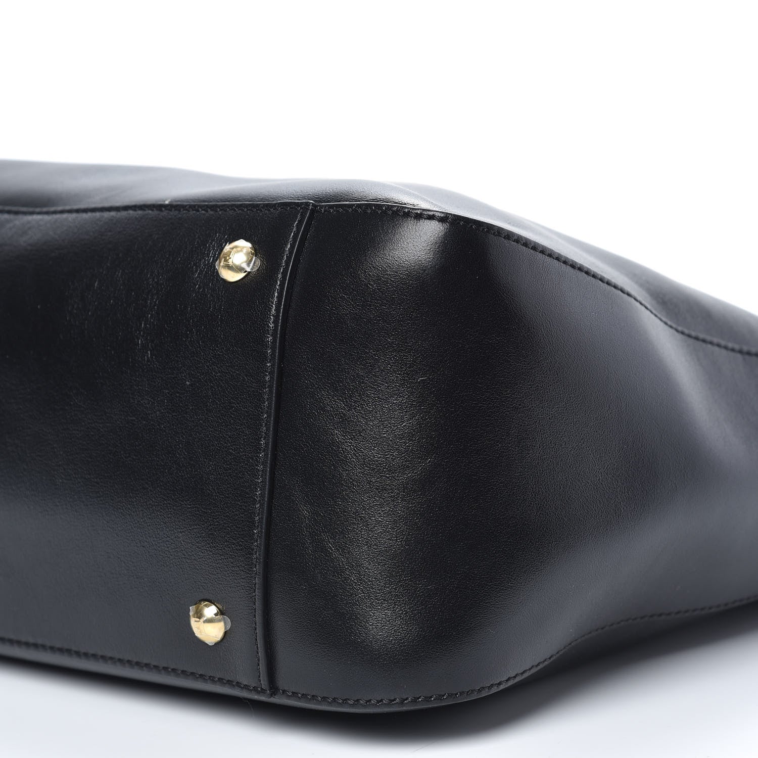 Fendi Vitello Glacier Medium FF Tote Black 9 of 10