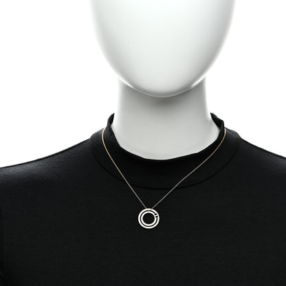 Tiffany 18K Yellow Gold T Circle Pendant Necklace 2 of 6