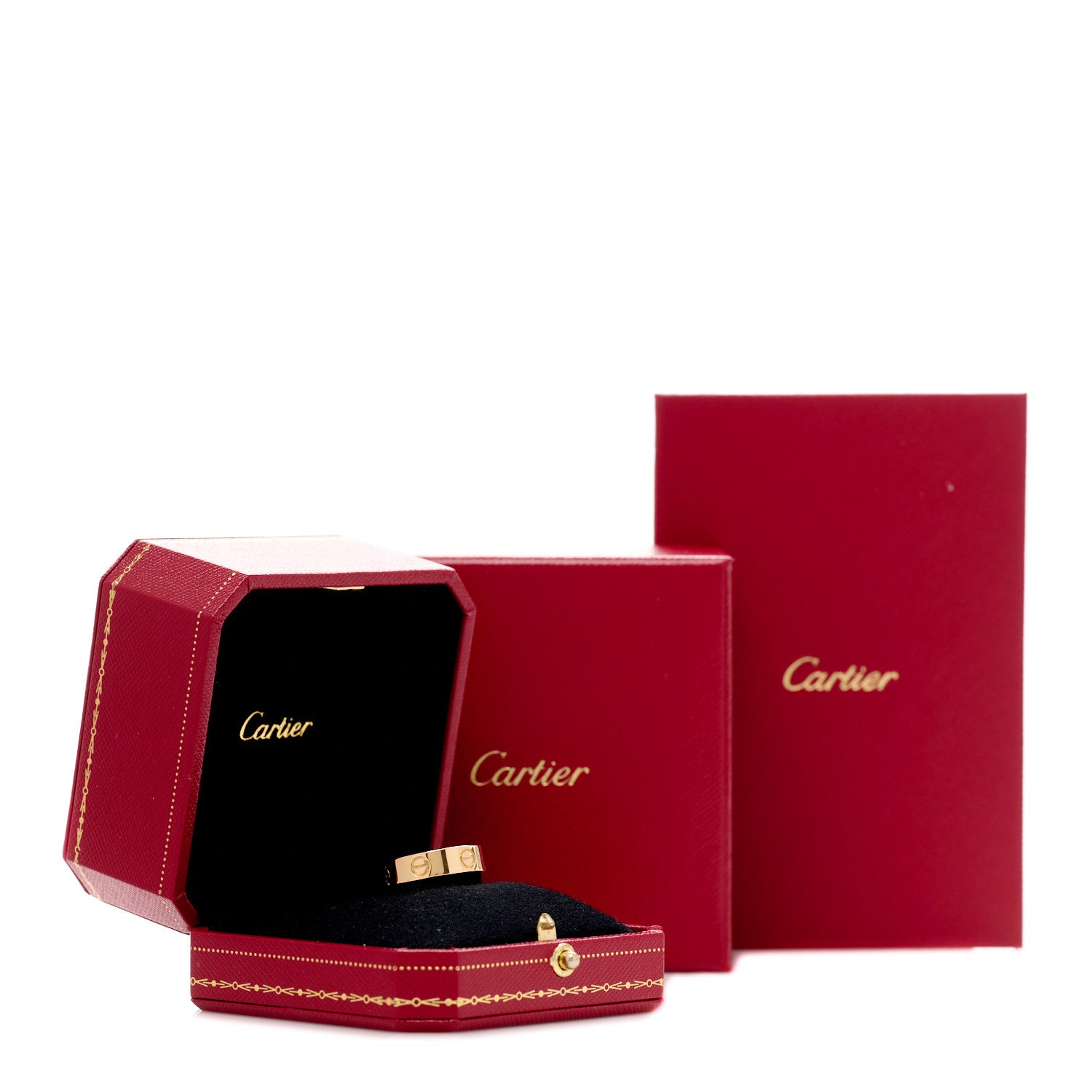 Cartier 18K Yellow Gold 5.5mm LOVE Ring 54 6.75 5 of 5