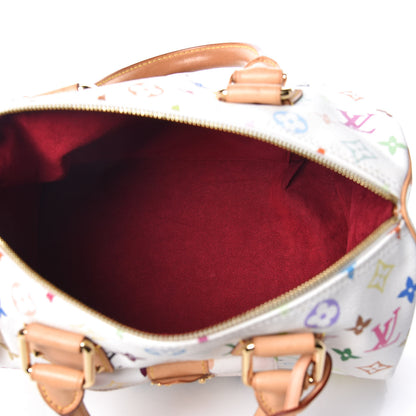 Louis Vuitton Monogram Multicolor Speedy 30 White 7 of 12