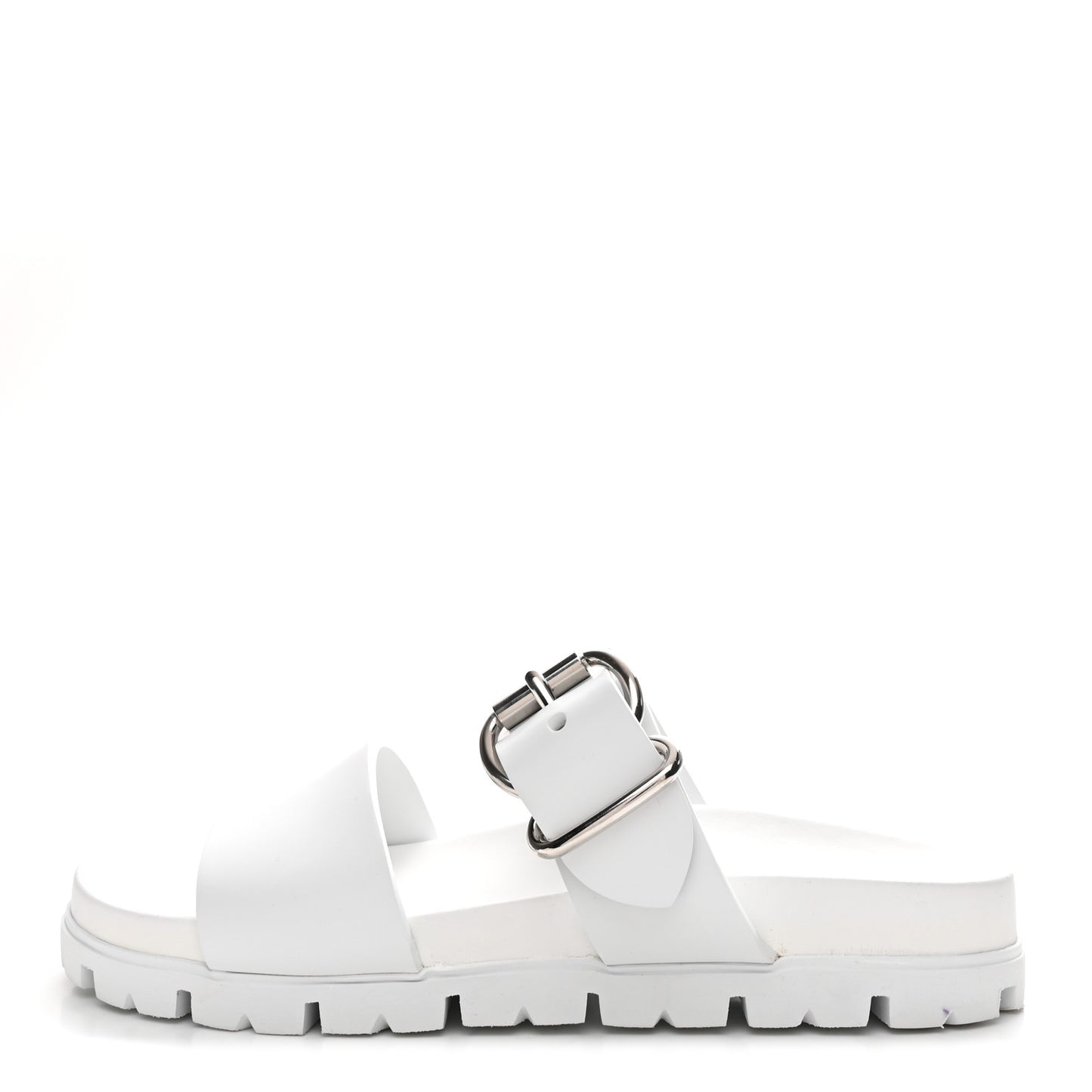 EVA Rubber Double Strap 20mm Fussbett Sandals 40 White