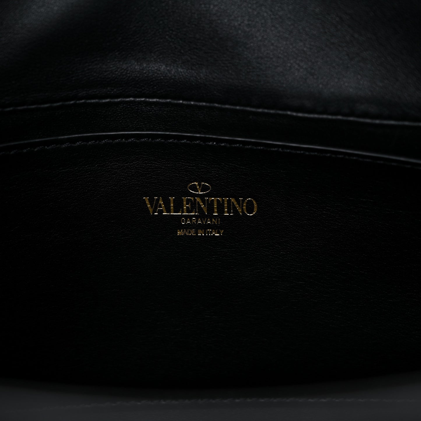 Nappa Stud Sign Hobo Black