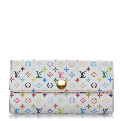 Louis Vuitton Monogram Multicolor Sarah Wallet White 1 of 9