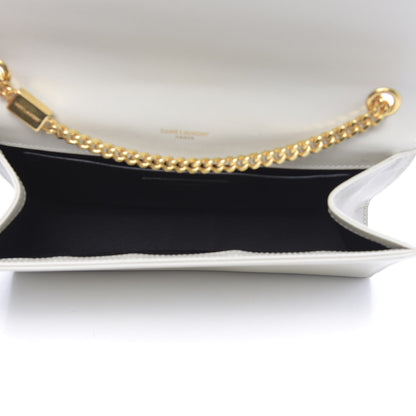 Saint Laurent Grain De Poudre Medium Classic Monogram Kate Satchel Crema Soft 5 of 9