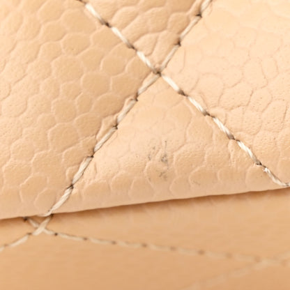 Chanel Caviar Quilted Small Double Flap Beige 13 of 14