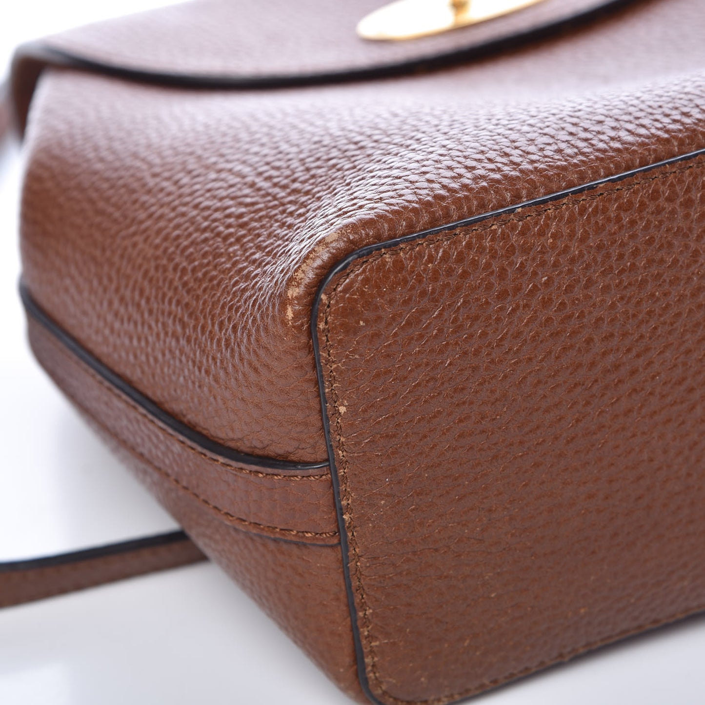 Classic Grain Calfskin Mini Bayswater Backpack Oak