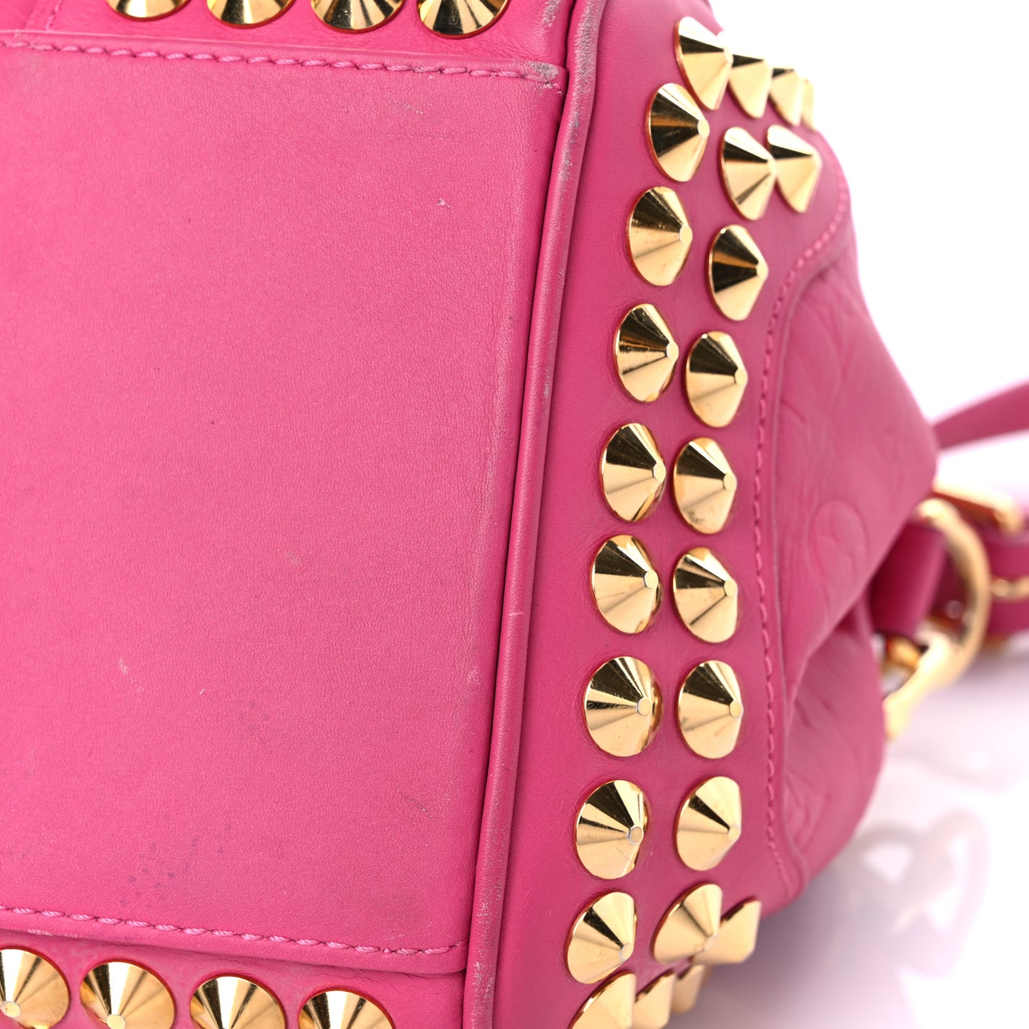 Calfskin Embossed Courtney MM Fuchsia