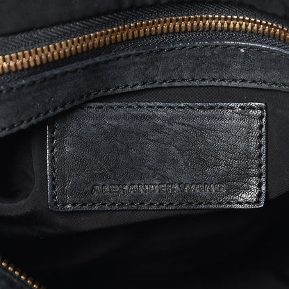 Alexander Wang Pebbled Lambskin Rocco Black Antique Brass Hardware 7 of 15