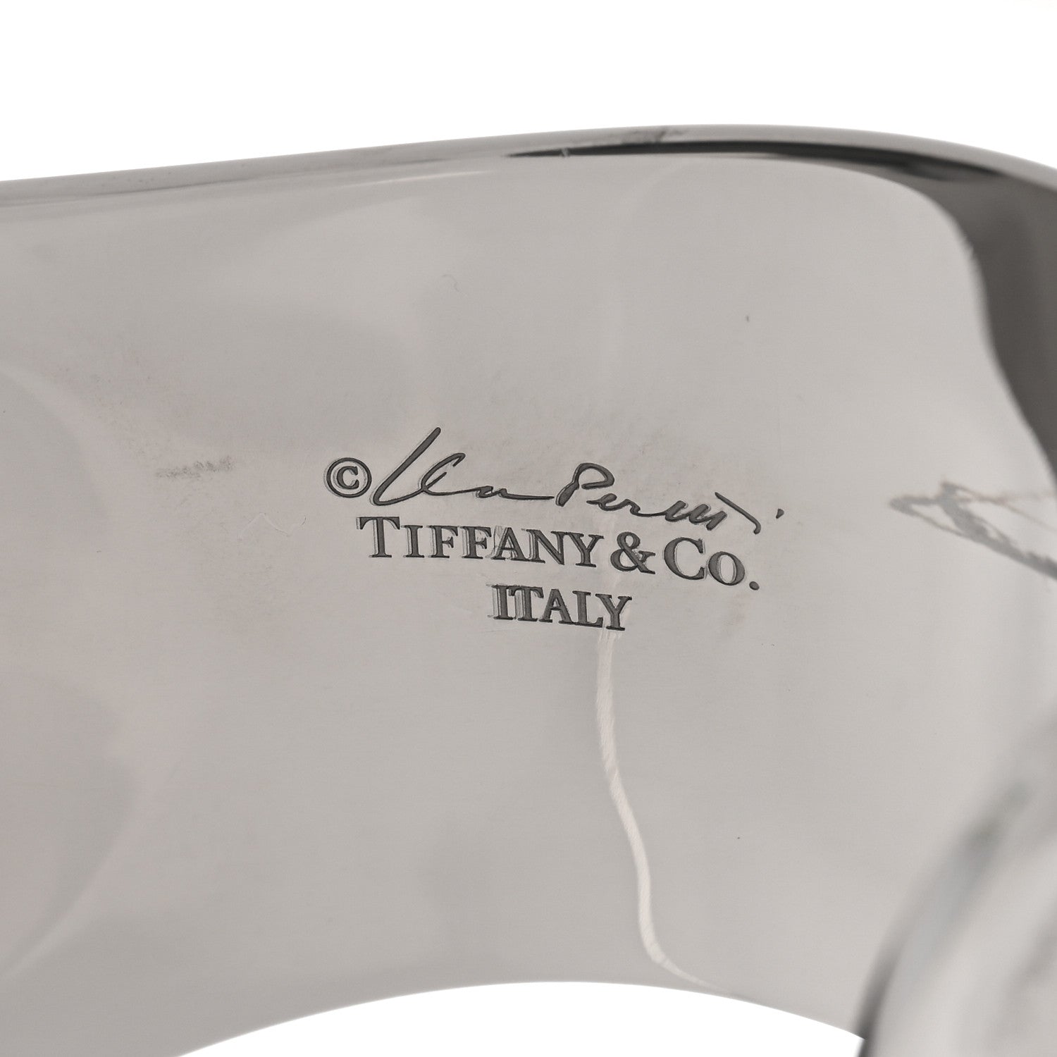 Tiffany Ruthenium Small Elsa Peretti Left Wrist Bone Cuff Bracelet 3 of 4