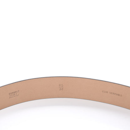 Chanel Calfskin Belt 95 38 Black 6 of 6