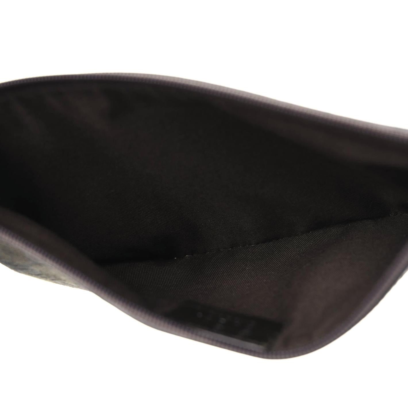 Monogram Zip Pouch Green