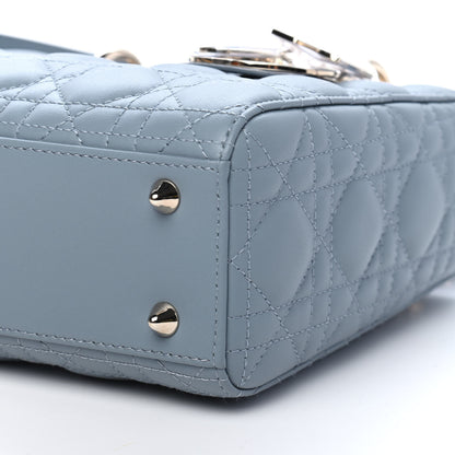 Christian Dior Lambskin Cannage Small My ABCDior Lady Dior Cloud Blue 8 of 9